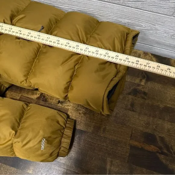 Eddie Bauer Men's EB650 Duck Down Puffer Jacket Size S Brown Full Zip Pockets - Picture 7 of 9